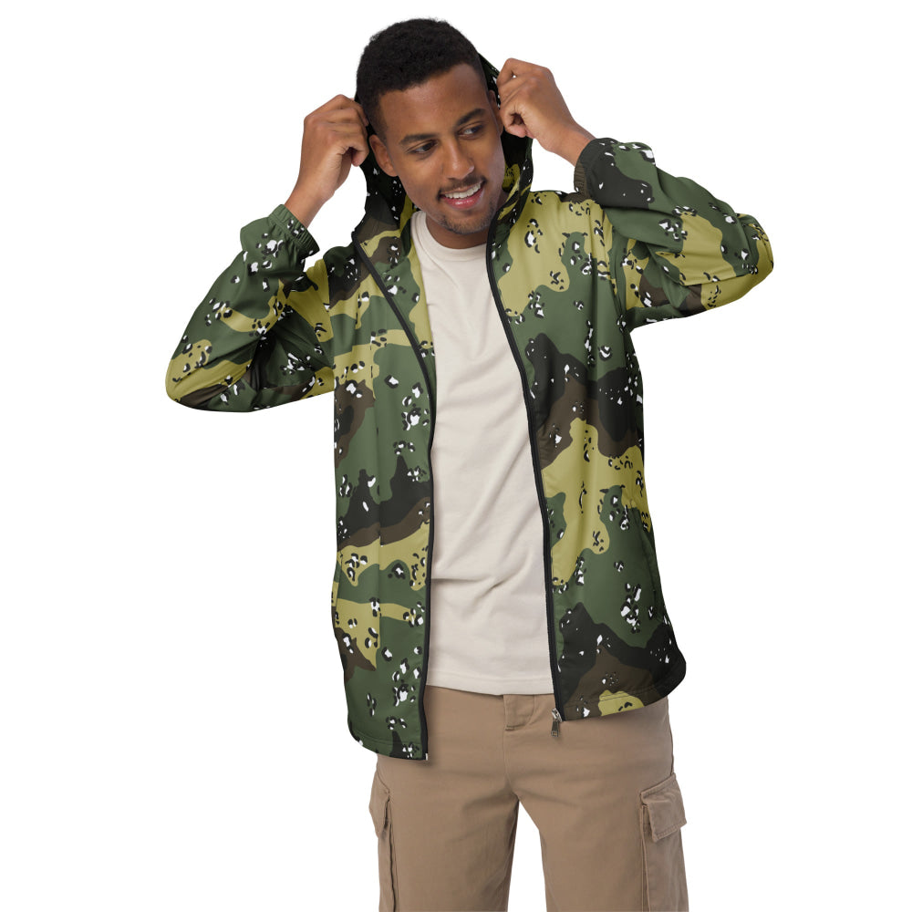 Saudi Arabian Chocolate Chip Special Security Forces Temperate CAMO Men’s windbreaker - Mens Windbreaker