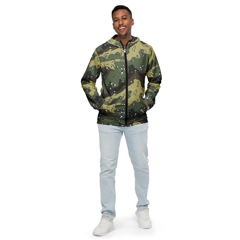 Saudi Arabian Chocolate Chip Special Security Forces Temperate CAMO Men’s windbreaker - Mens Windbreaker