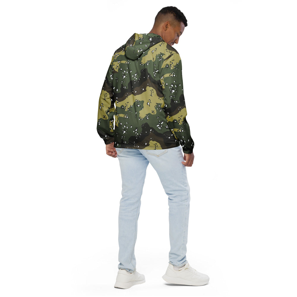 Saudi Arabian Chocolate Chip Special Security Forces Temperate CAMO Men’s windbreaker - Mens Windbreaker