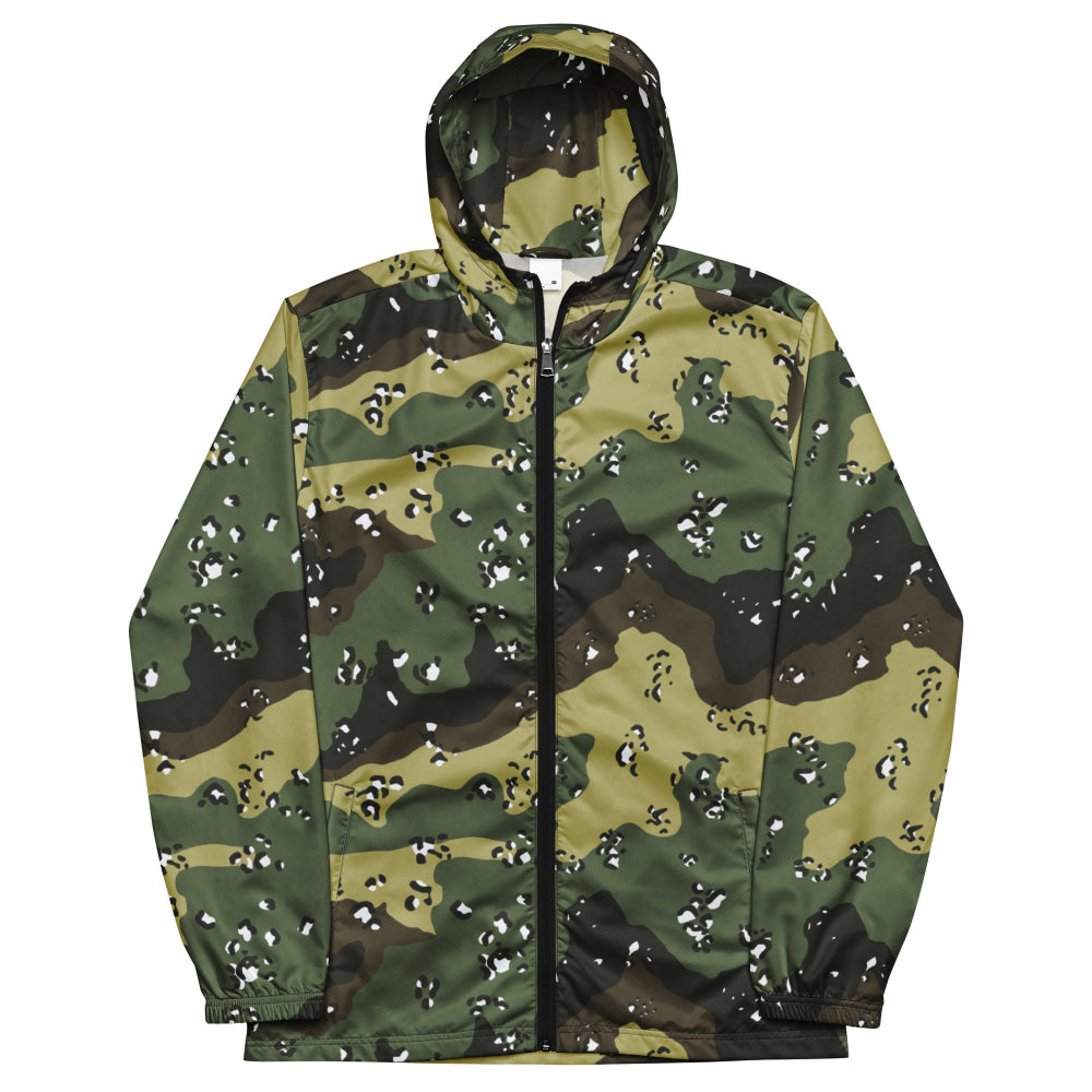 Saudi Arabian Chocolate Chip Special Security Forces Temperate CAMO Men’s windbreaker - Mens Windbreaker