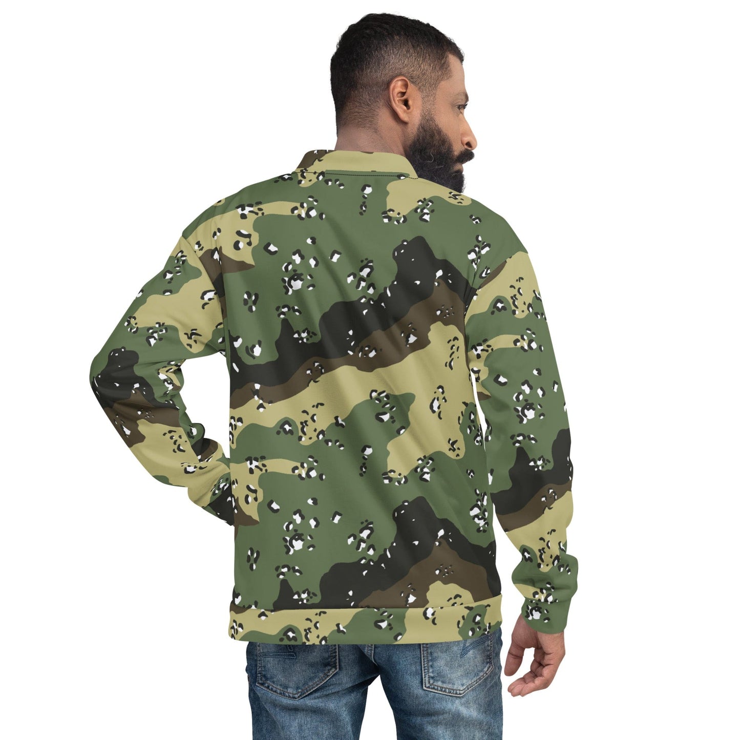 Saudi Arabian Chocolate Chip Special Security Forces Temperate CAMO Unisex Bomber Jacket