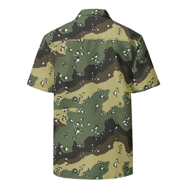 Saudi Arabian Chocolate Chip Special Security Forces Temperate CAMO Unisex button shirt - Unisex button shirt