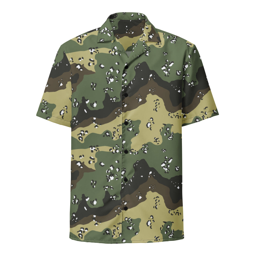 Saudi Arabian Chocolate Chip Special Security Forces Temperate CAMO Unisex button shirt - Button Shirt