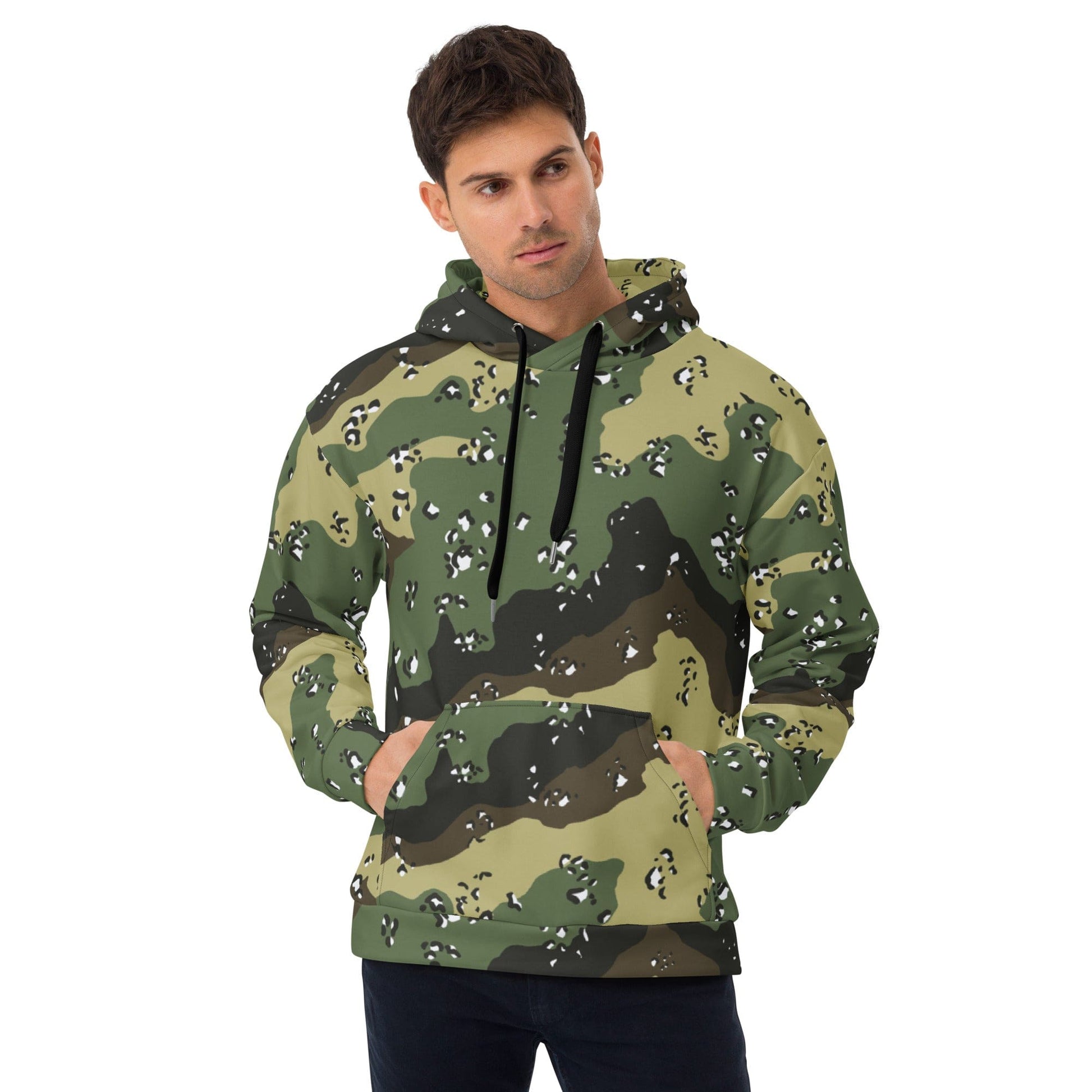 Saudi Arabian Chocolate Chip Special Security Forces Temperate CAMO Unisex Hoodie - 2XS