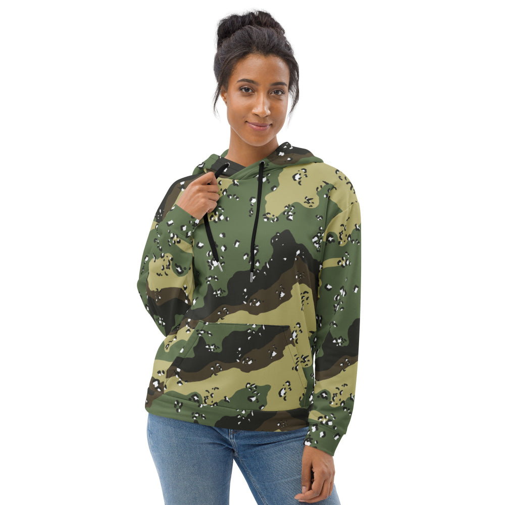 Saudi Arabian Chocolate Chip Special Security Forces Temperate CAMO Unisex Hoodie