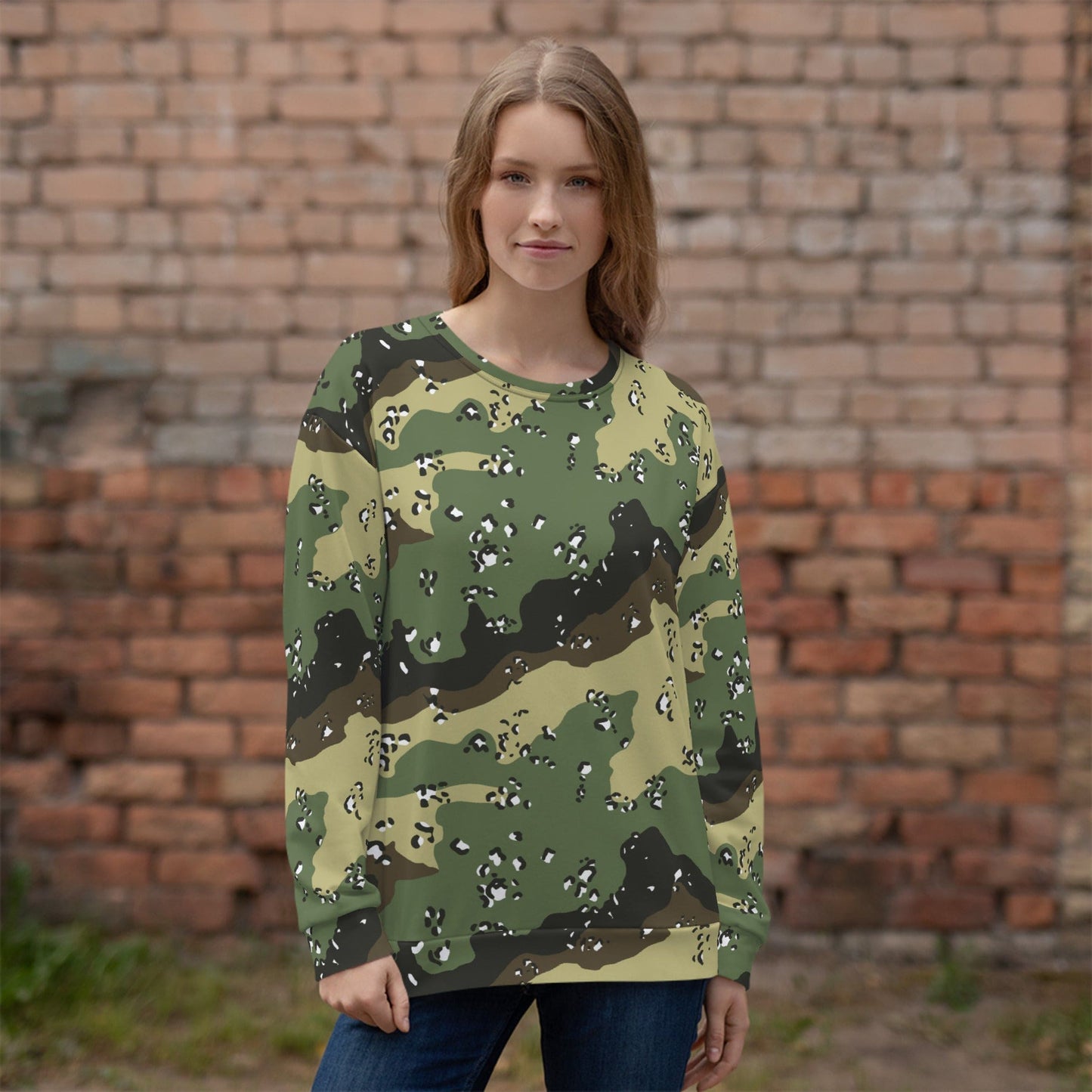 Saudi Arabian Chocolate Chip Special Security Forces Temperate CAMO Unisex Sweatshirt