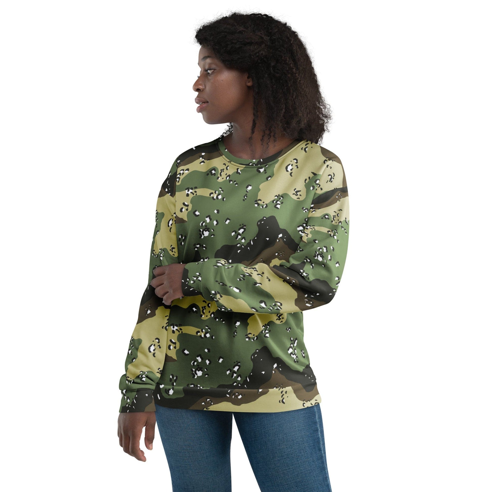 Saudi Arabian Chocolate Chip Special Security Forces Temperate CAMO Unisex Sweatshirt