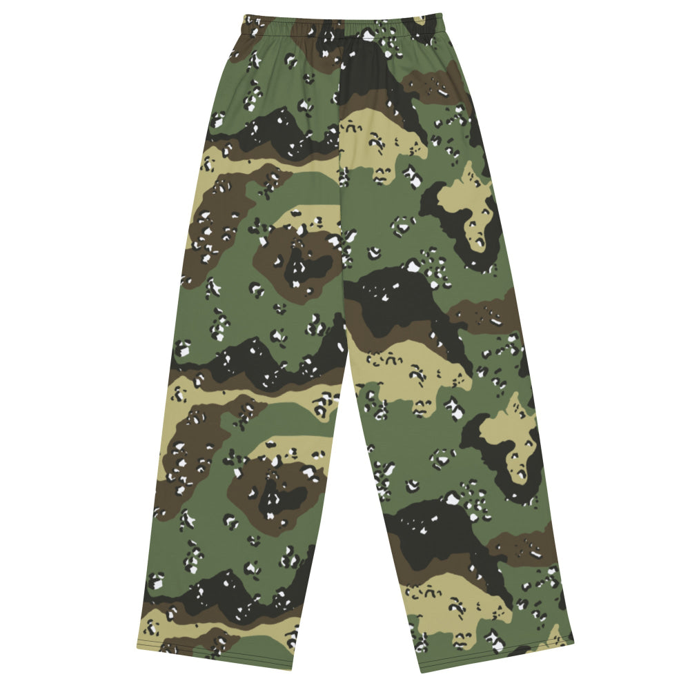 Saudi Arabian Chocolate Chip Special Security Forces Temperate CAMO unisex wide-leg pants - Unisex Wide-Leg Pants