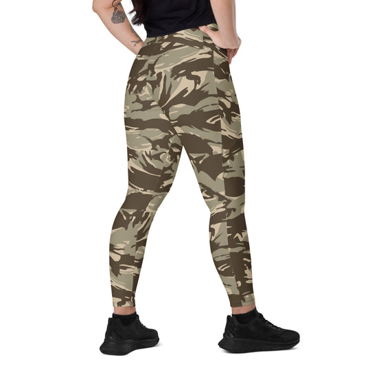 Saudi Arabian DPM Desert CAMO Leggings with pockets - 2XS - Womens With Pockets