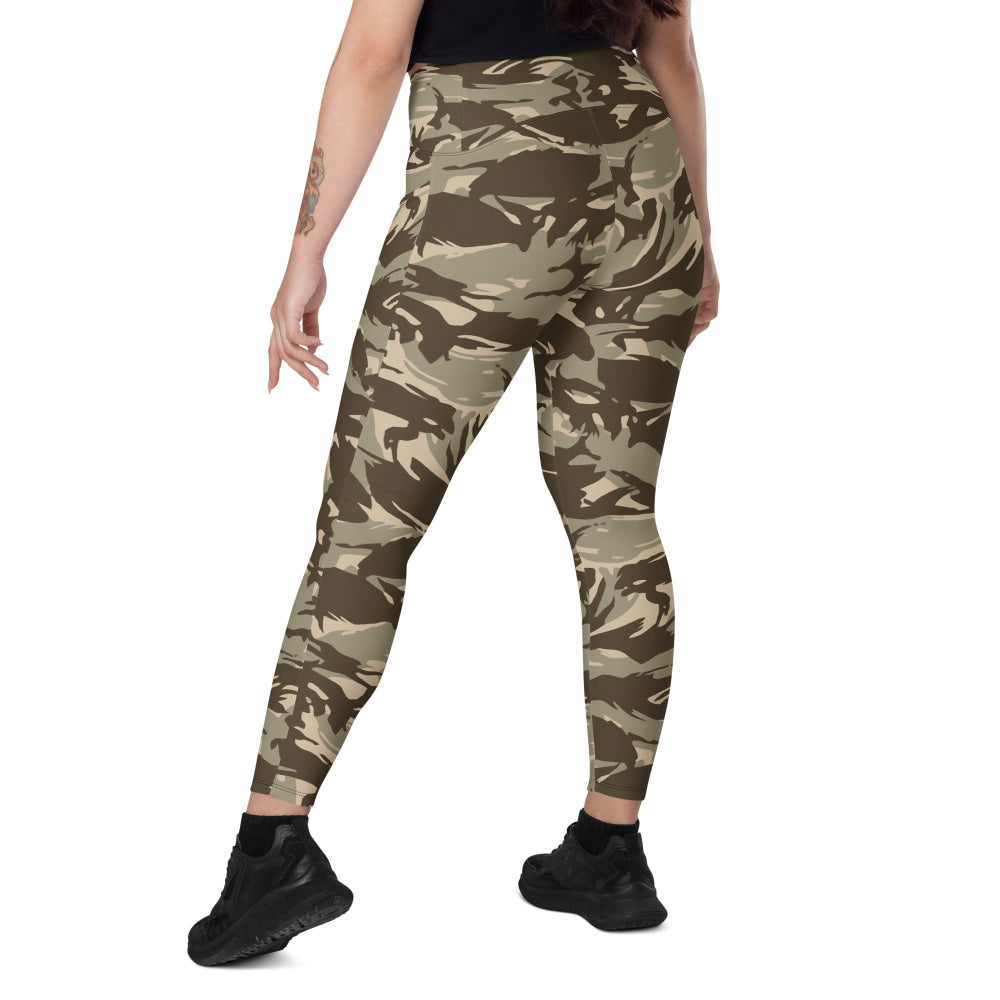 Saudi Arabian DPM Desert CAMO Leggings with pockets - Womens With Pockets