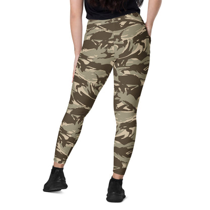 Saudi Arabian DPM Desert CAMO Leggings with pockets - Womens With Pockets