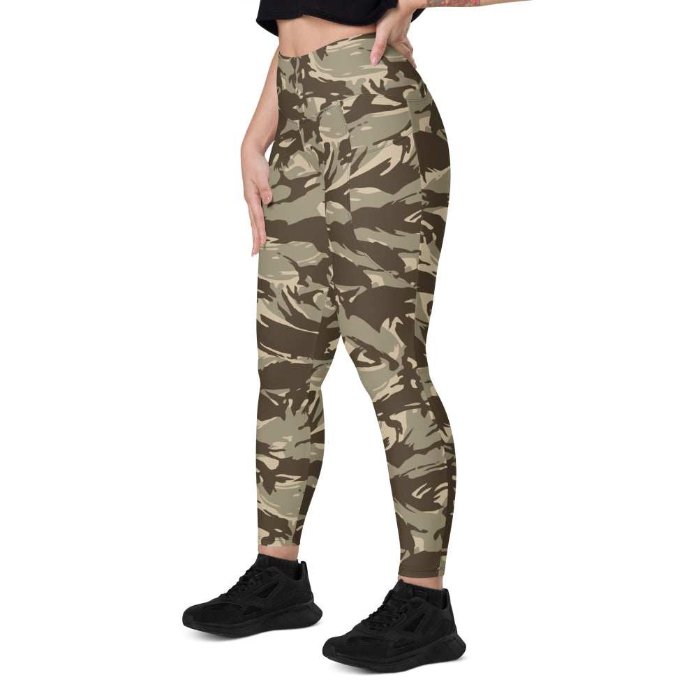 Saudi Arabian DPM Desert CAMO Leggings with pockets - Womens With Pockets