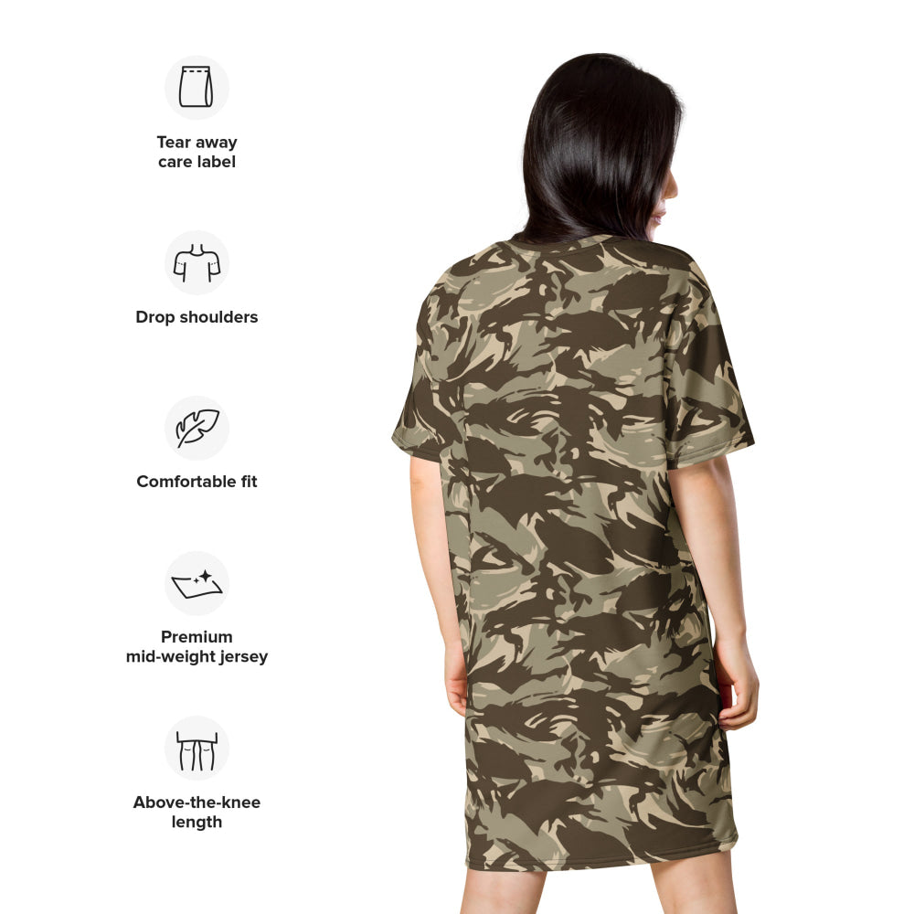 Saudi Arabian DPM Desert CAMO T-shirt dress - Womens T-Shirt Dress