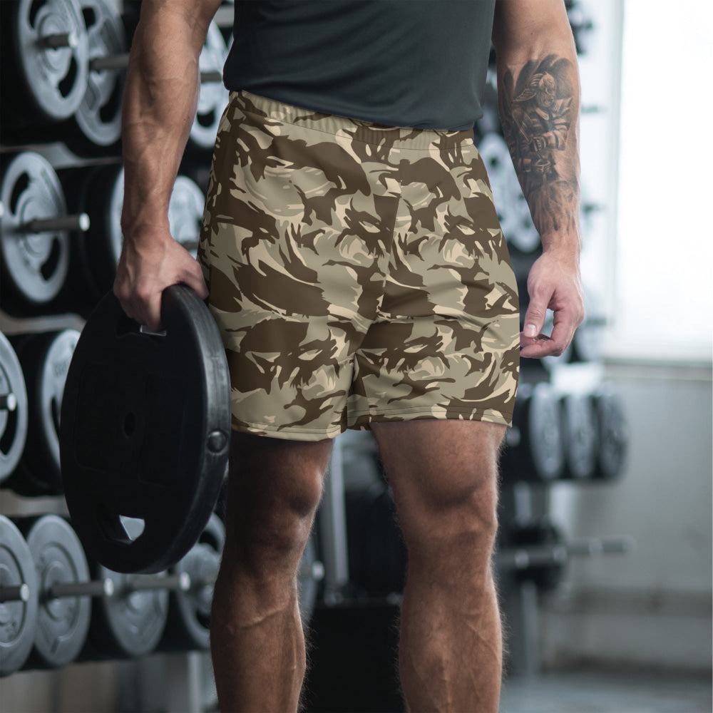 Saudi Arabian DPM Desert CAMO Unisex Athletic Long Shorts - XS