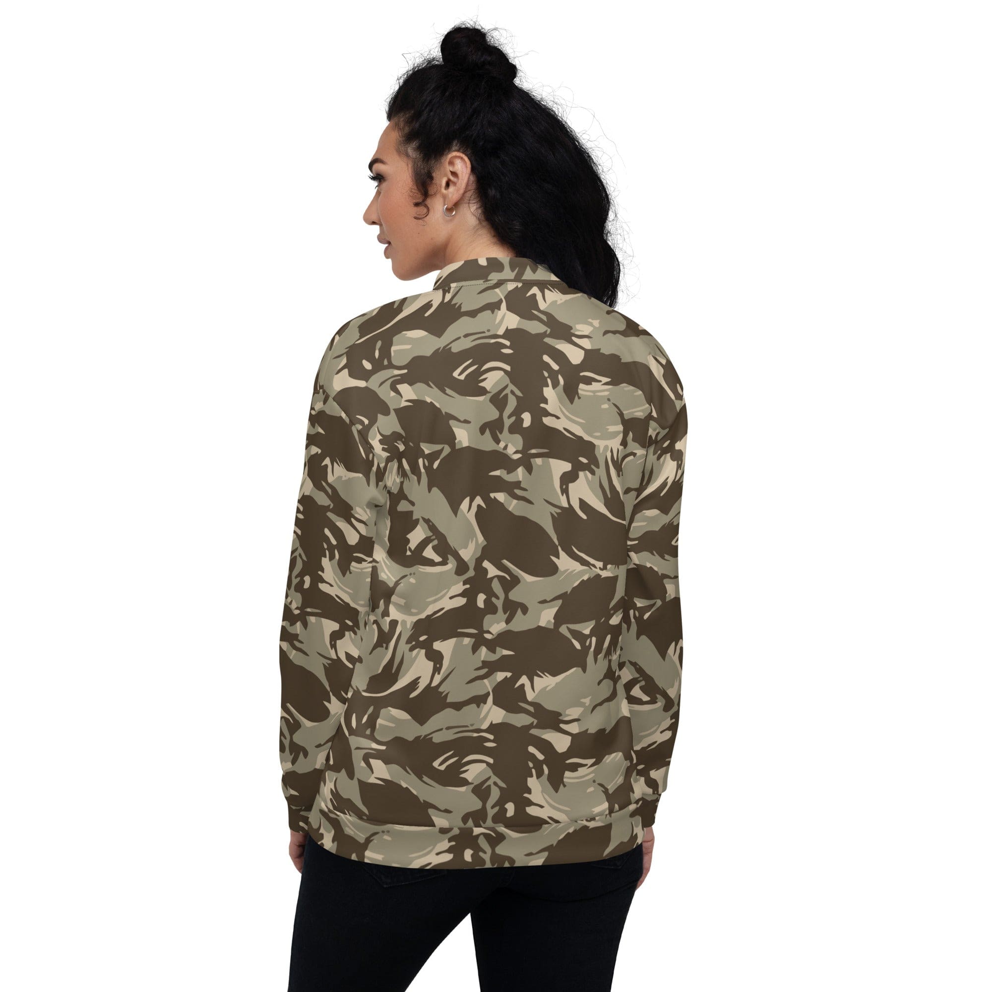 Military Desert Camouflage Camo Unisex top Bomber Jacket