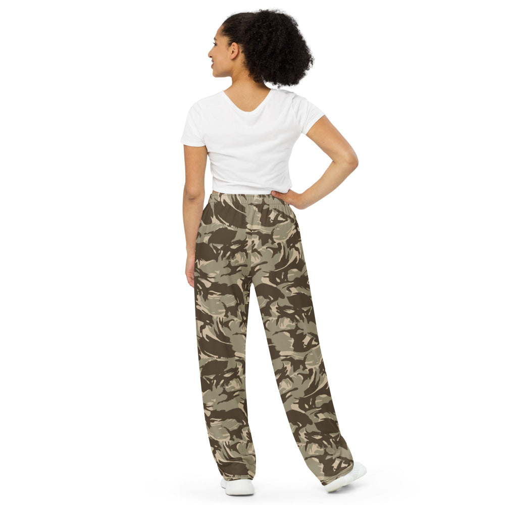 Saudi Arabian DPM Desert CAMO unisex wide-leg pants - Unisex Wide-Leg Pants