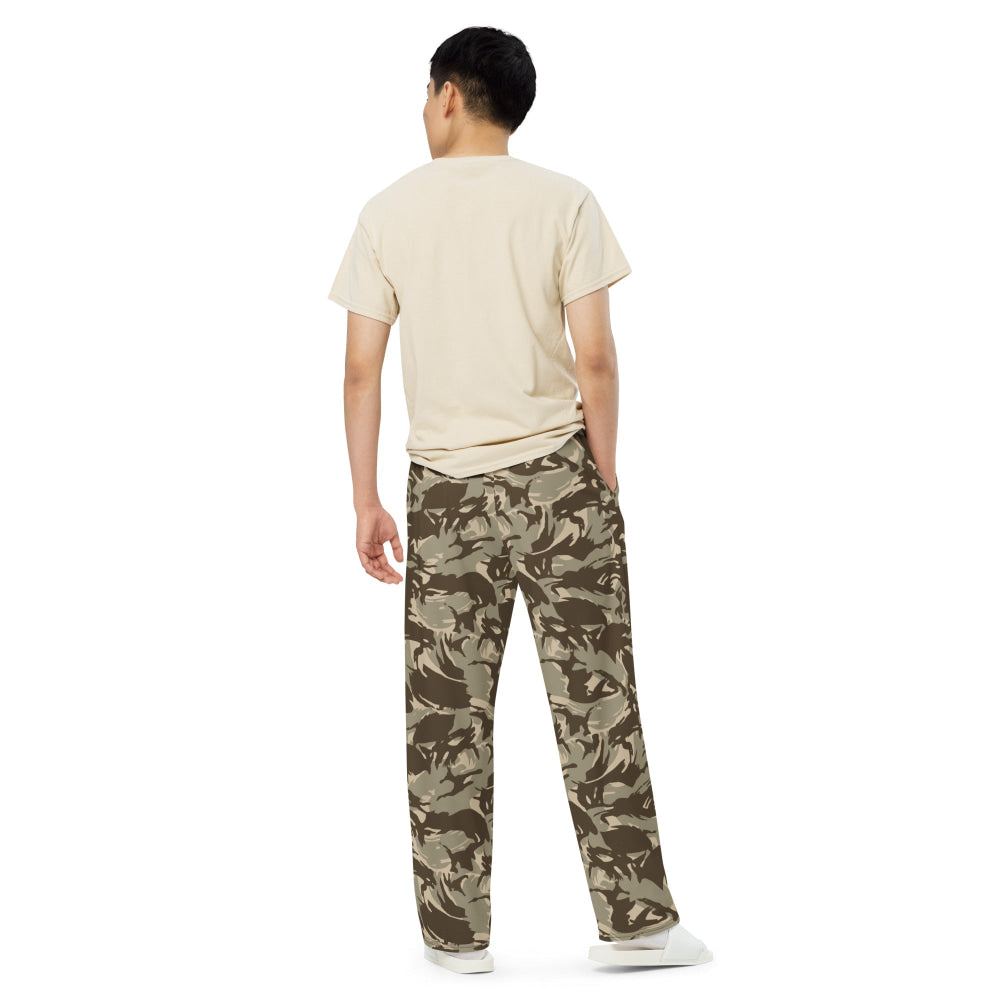 Saudi Arabian DPM Desert CAMO unisex wide-leg pants - Unisex Wide-Leg Pants