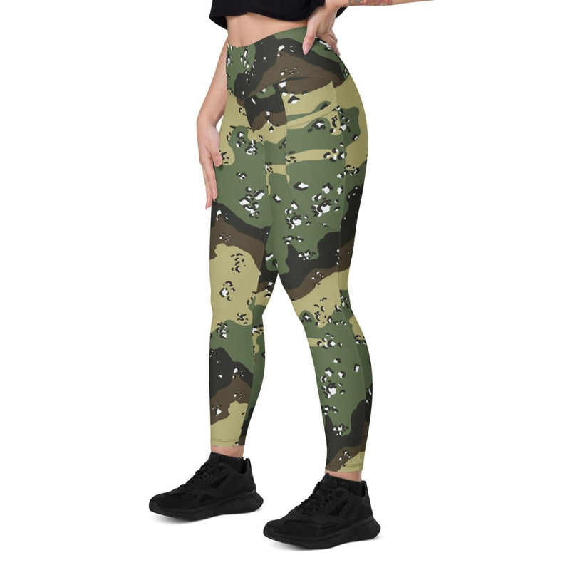 Saudi Arabian Special Security Forces Temperate CAMO Women’s Leggings with pockets - Womens Leggings with pockets