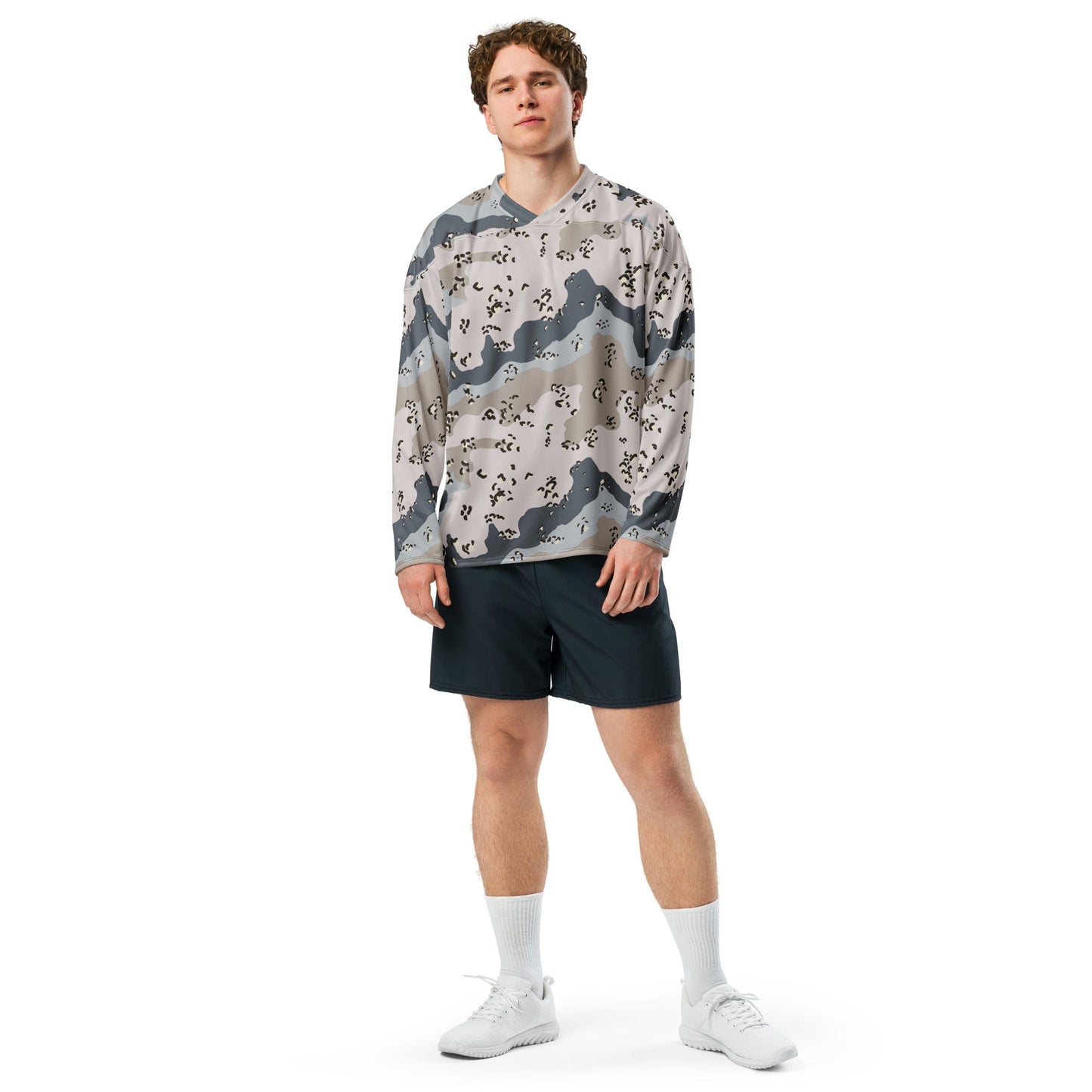 Saudi Chocolate Chip Desert Border Guard CAMO hockey fan jersey Hockey Jerseys