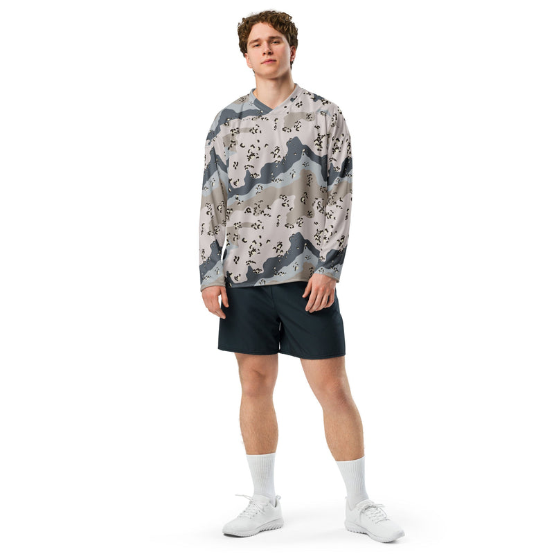 Chocolate Chip Saudi Border Guard CAMO Unisex Hockey Fan Jersey