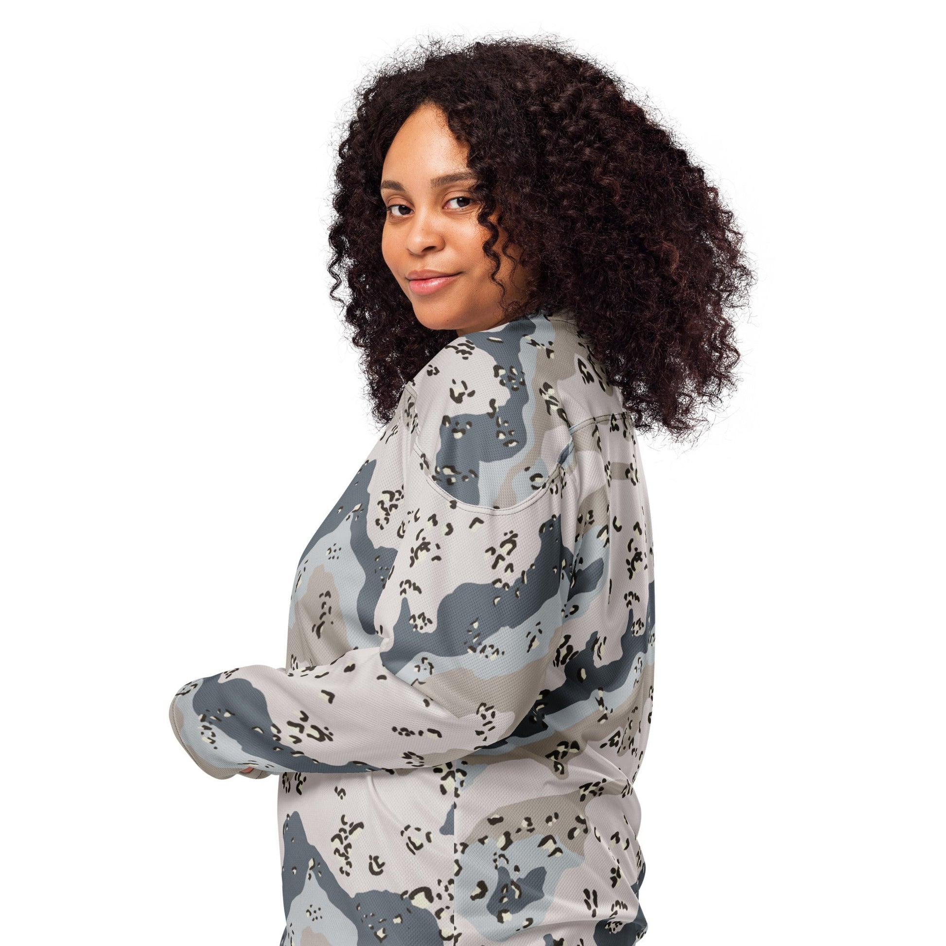 Saudi Chocolate Chip Desert Border Guard CAMO hockey fan jersey Hockey Jerseys