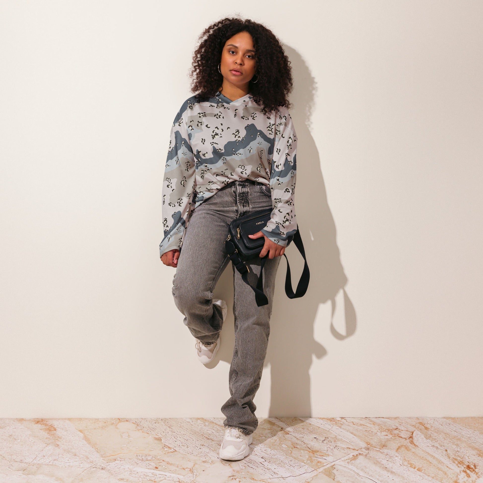 Saudi Chocolate Chip Desert Border Guard CAMO hockey fan jersey Hockey Jerseys