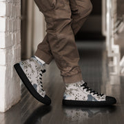 Chocolate Chip Saudi Border Guard CAMO Mens High-Top Canvas Shoes - 5