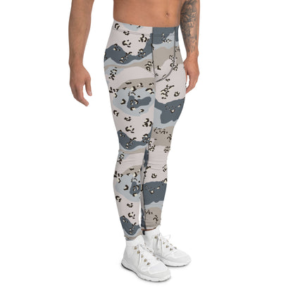 Saudi Arabian Chocolate Chip Desert Border Guard CAMO Mens Leggings