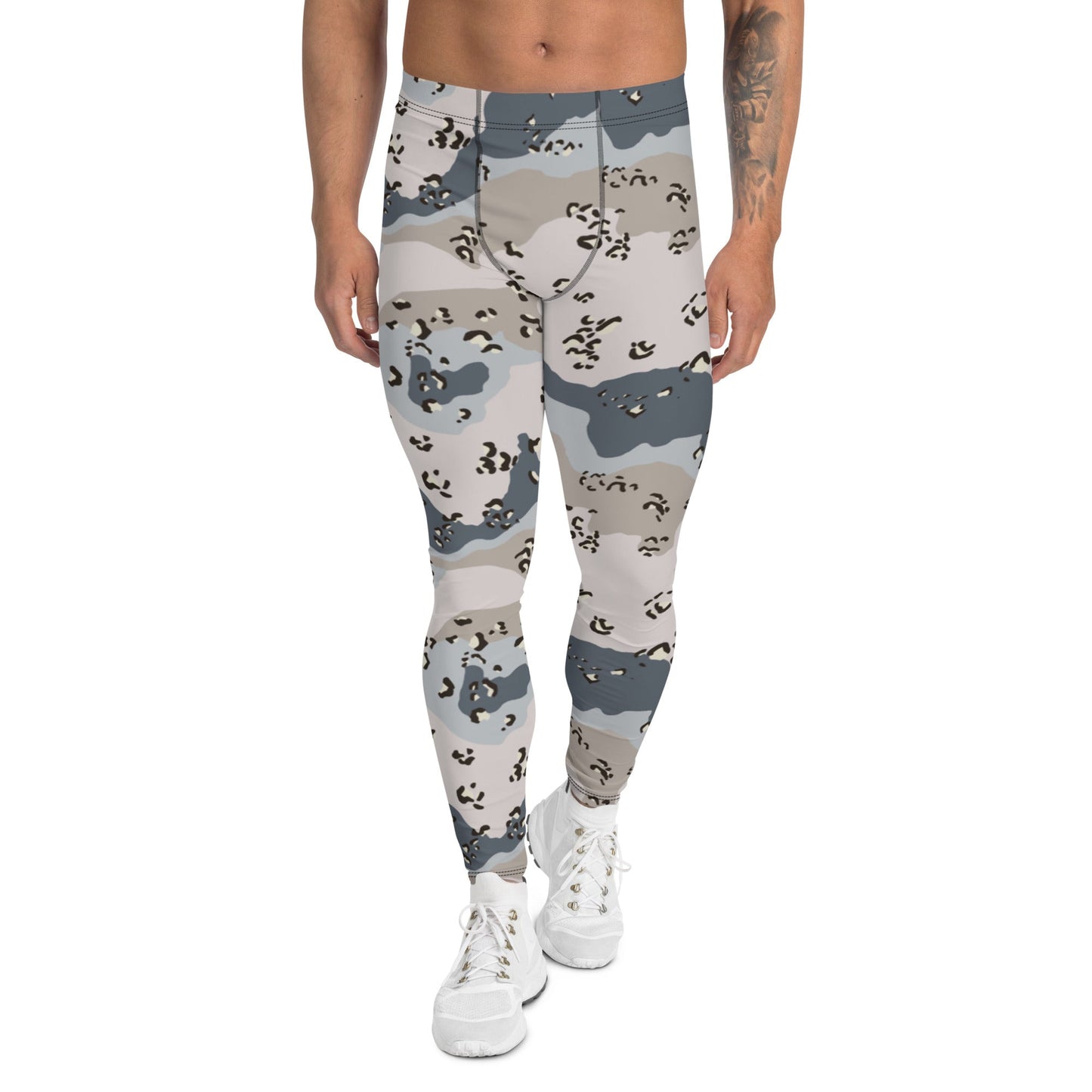 Saudi Arabian Chocolate Chip Desert Border Guard CAMO Mens Leggings - XS