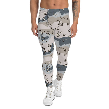 Saudi Arabian Chocolate Chip Desert Border Guard CAMO Mens Leggings - XS