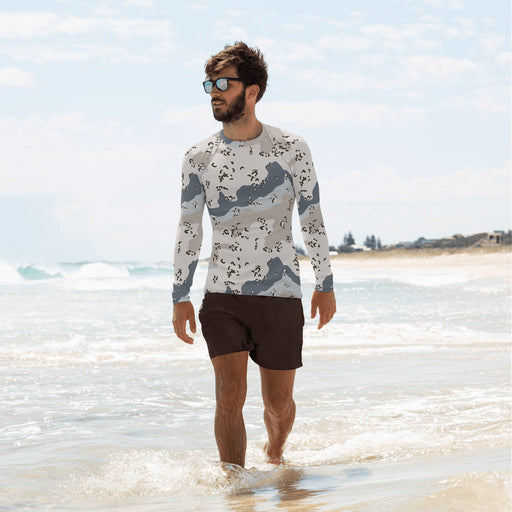 Chocolate Chip Saudi Border Guard CAMO Mens Long-Sleeve Rash - XS