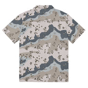 Chocolate Chip Saudi Border Guard CAMO Unisex Short-Sleeve Button Shirt - Button-Up