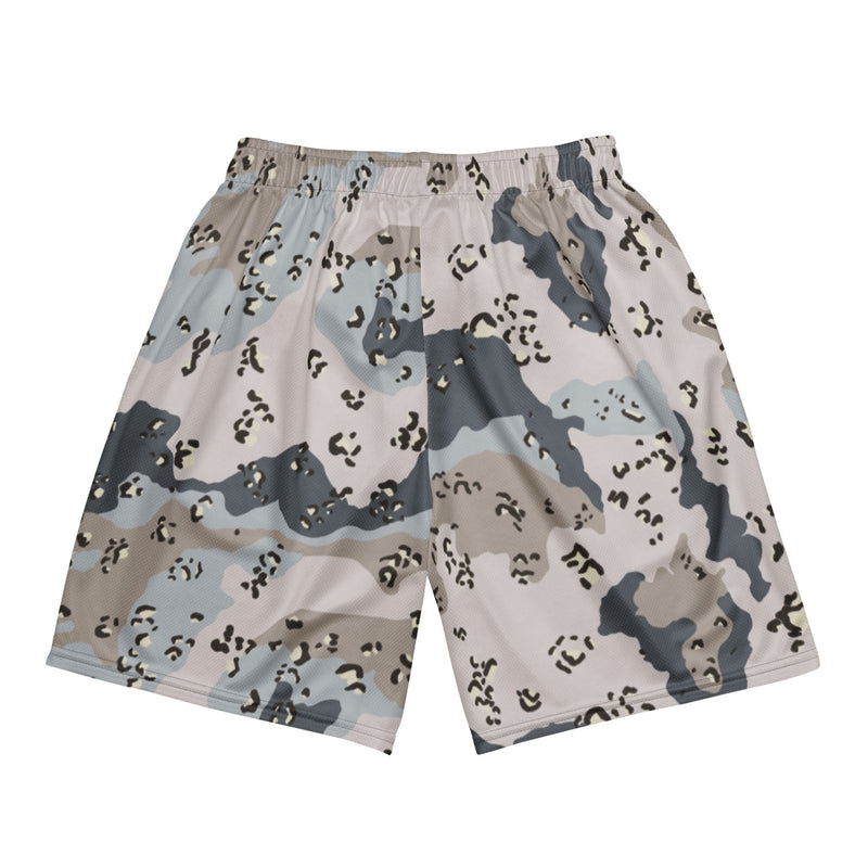 Chocolate Chip Saudi Border Guard CAMO Unisex Mesh Shorts