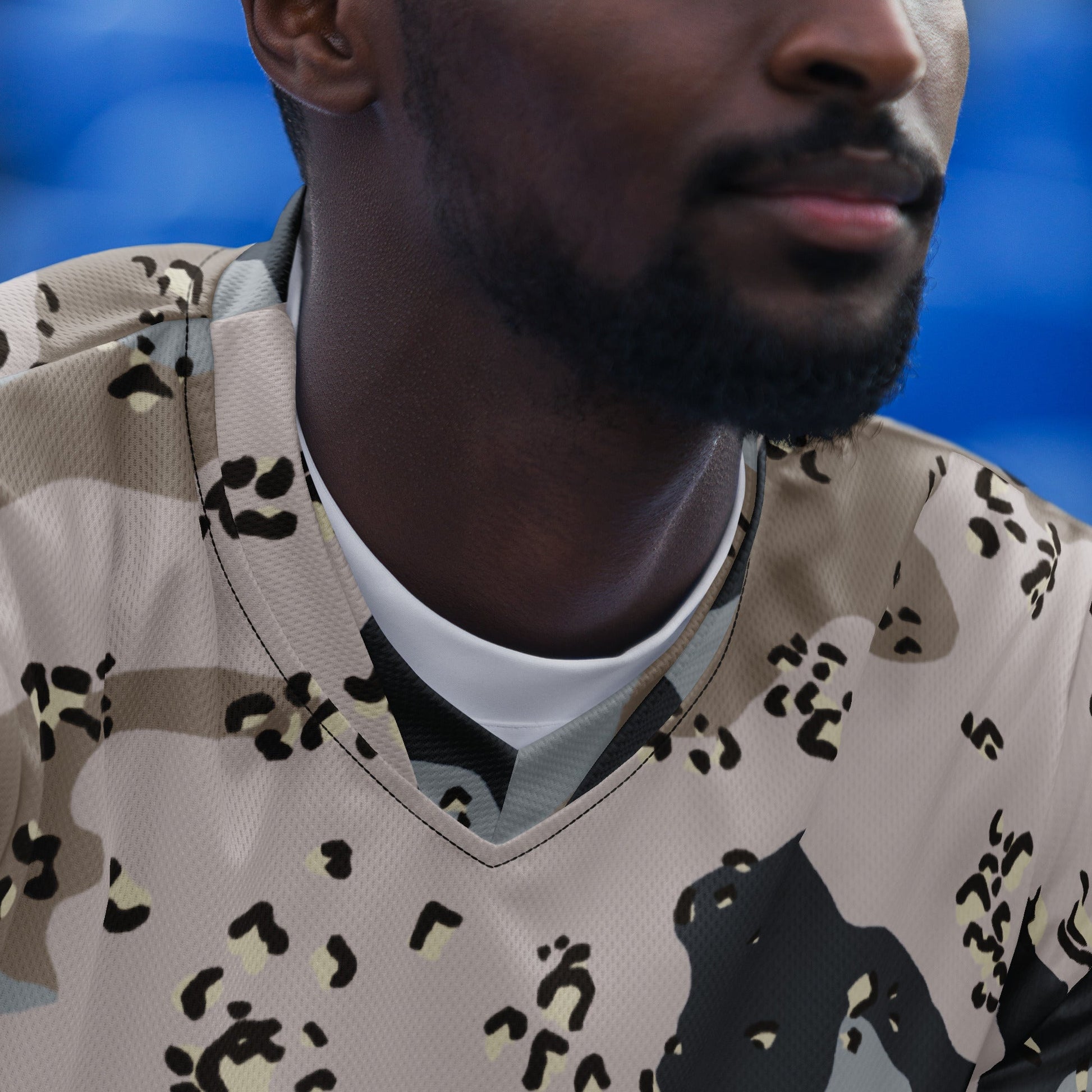Saudi Arabian Chocolate Chip Desert Border Guard CAMO Unisex Sports Jersey