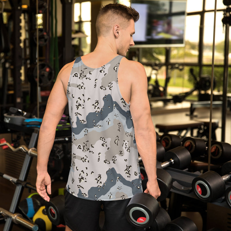 Chocolate Chip Saudi Border Guard CAMO Unisex Tank Top - Shirt