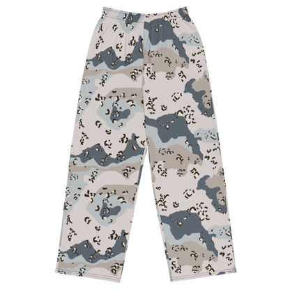 Saudi Chocolate Chip Desert Border Guard CAMO unisex wide leg pants 2XS Wide Pants