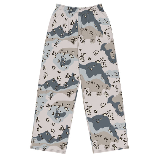 Saudi Chocolate Chip Desert Border Guard CAMO unisex wide leg pants 2XS Wide Pants