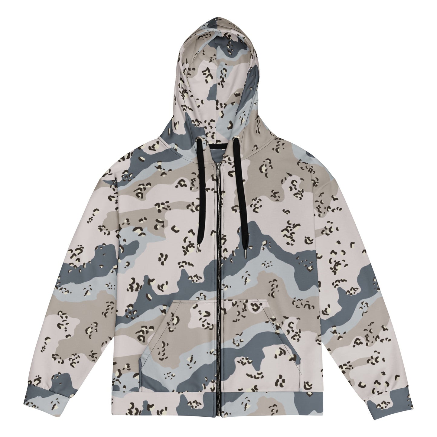 Saudi Arabian Chocolate Chip Desert Border Guard CAMO Unisex Zip Hoodie - 2XS