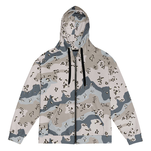 Chocolate Chip Saudi Border Guard CAMO Unisex Zip Hoodie - 2XS