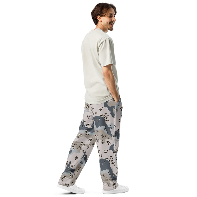 Chocolate Chip Saudi Border Guard CAMO Unisex Wide-Leg Joggers