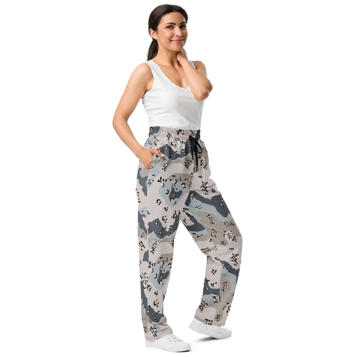 Saudi Chocolate Chip Desert Border Guard CAMO Wide-leg joggers - Joggers