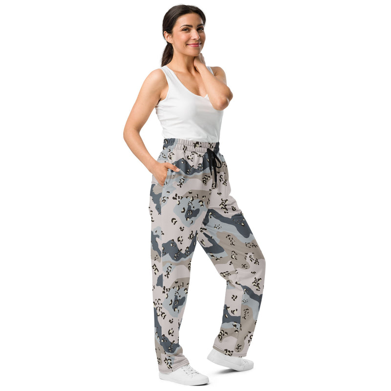 Chocolate Chip Saudi Border Guard CAMO Unisex Wide-Leg Joggers