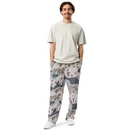 Saudi Chocolate Chip Desert Border Guard CAMO Wide-leg joggers - Joggers
