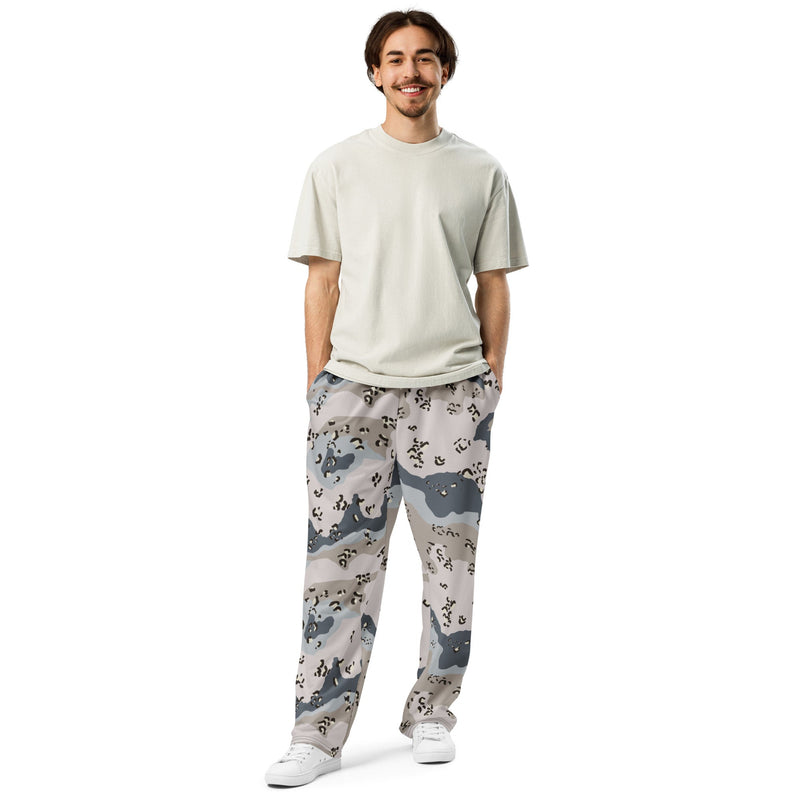 Chocolate Chip Saudi Border Guard CAMO Unisex Wide-Leg Joggers