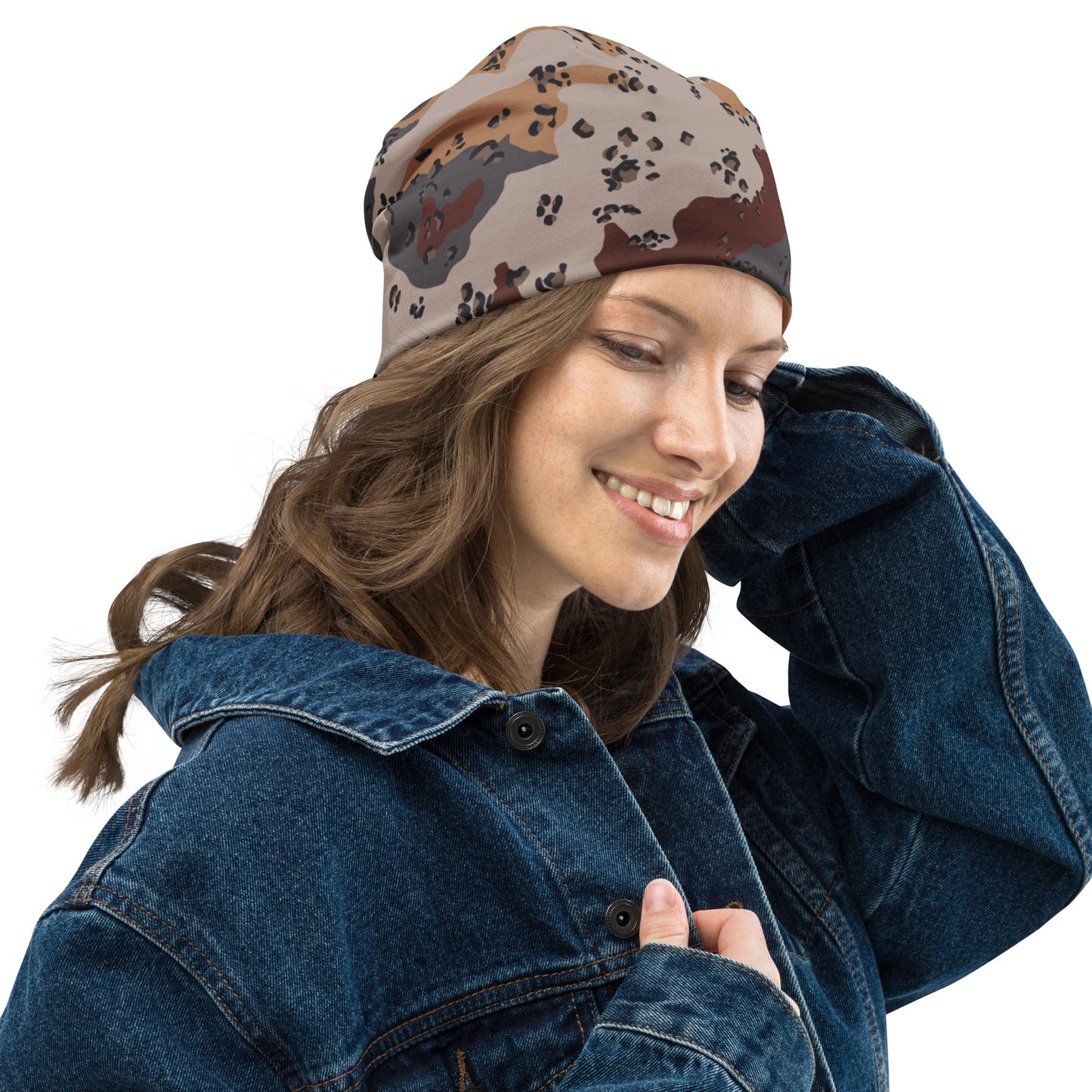 Saudi Arabian Chocolate Chip Desert Mountain CAMO Beanie