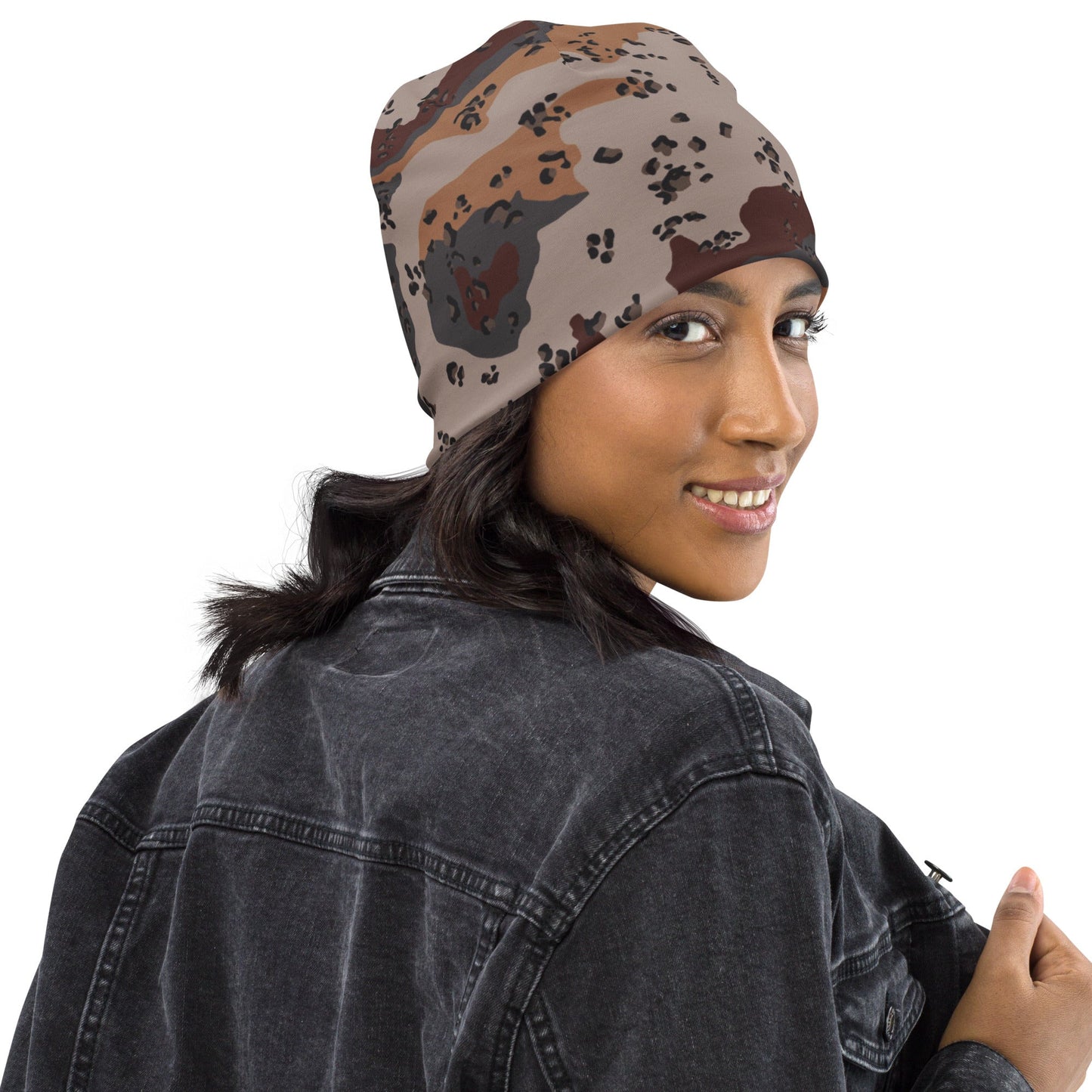 Saudi Arabian Chocolate Chip Desert Mountain CAMO Beanie