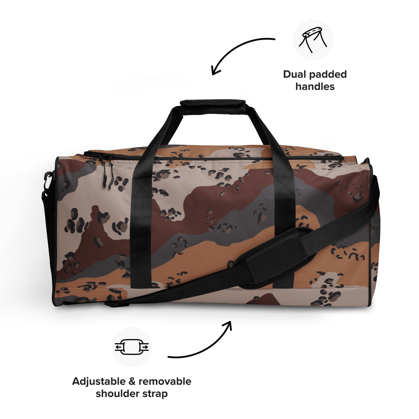 Saudi Chocolate Chip Desert Mountain CAMO Duffle bag Bags