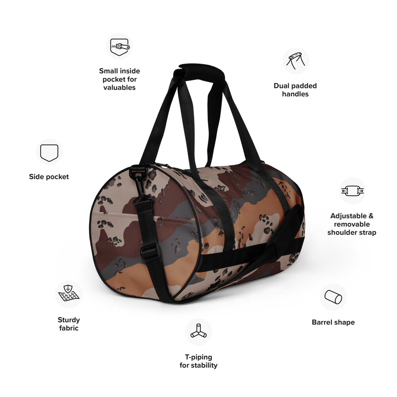 Chocolate Chip Saudi Mountain CAMO Gym Bag