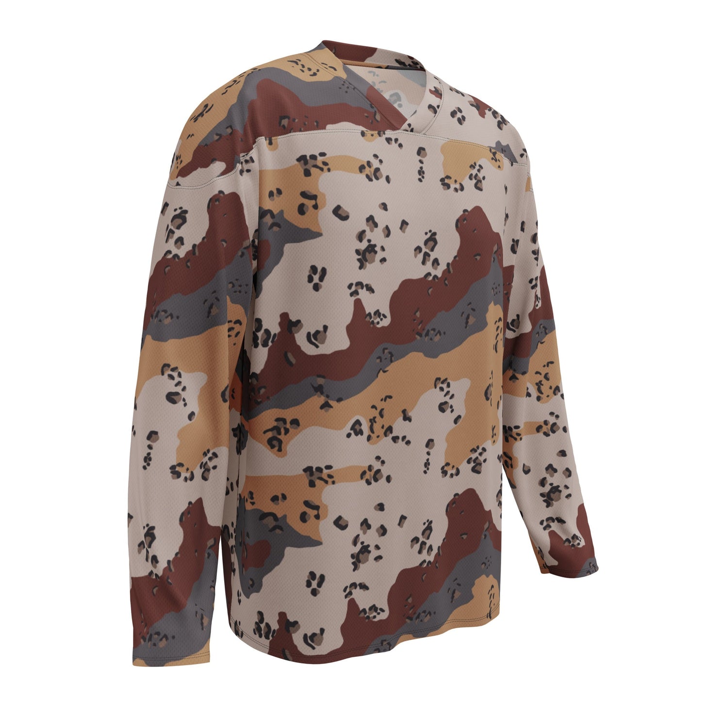 Saudi Chocolate Chip Desert Mountain CAMO hockey fan jersey - Hockey Jerseys