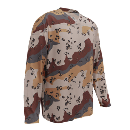 Saudi Chocolate Chip Desert Mountain CAMO hockey fan jersey - Hockey Jerseys